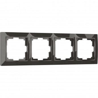 Рамка на 4 поста WERKEL SNABB BASIC WL03-Frame-04 (серо-коричневый, basic) Рамка на 4 поста WERKEL SNABB BASIC WL03-Frame-04 (серо-коричневый, basic)