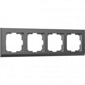 Рамка на 4 поста WERKEL STARK W0041864 (графит матовый)