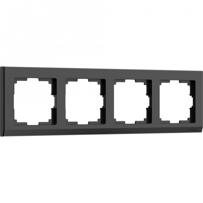 Рамка на 4 поста WERKEL STARK WL04-Frame-04-black (черный) a029217