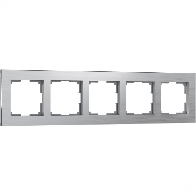 Рамка на 5 постов WERKEL ALUMINIUM WL11-Frame-05 алюминий a033744