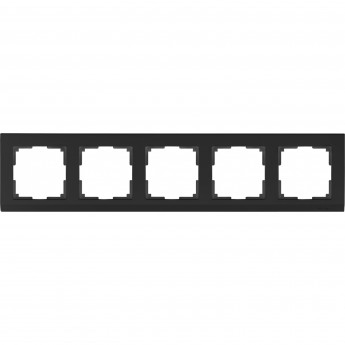 Рамка на 5 постов WERKEL STARK WL04-Frame-05-black черный