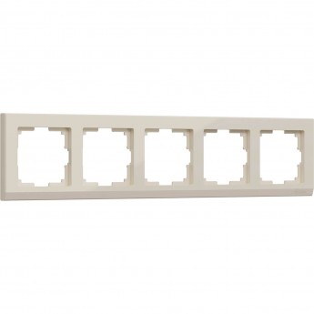 Рамка на 5 постов WERKEL STARK WL04-Frame-05-ivory слоновая кость