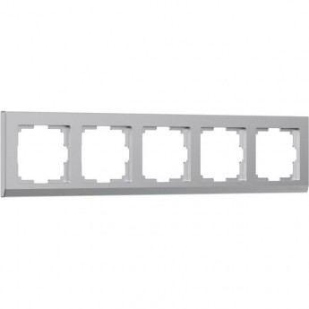 Рамка на 5 постов WERKEL STARK WL04-Frame-05 серебряный
