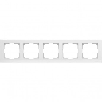 Рамка на 5 постов WERKEL STARK WL04-Frame-05-white белый Рамка на 5 постов WERKEL STARK WL04-Frame-05-white белый