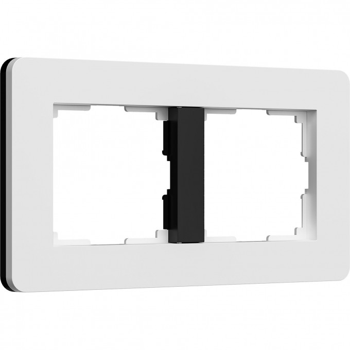 Рамка WERKEL SPLIT W0023068 на 2 поста (белый/черный, soft-touch) a067989 Рамка WERKEL SPLIT W0023068 на 2 поста (белый/черный, soft-touch) a067989