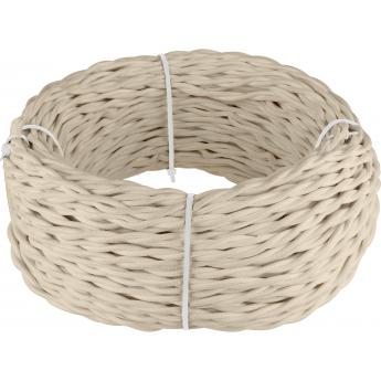 Ретро кабель витой WERKEL 3х2,5 (песочный) 50 м