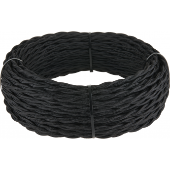 Ретро кабель витой WERKEL W6453508 3х1,5 черный (50 м)