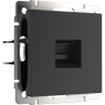 Розетка Ethernet RJ-45WERKEL W5120108 6A экранированная черный матовый a069685