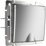 Розетка WERKEL W1171265 влагозащ. с зазем. с защит. крышкой и шторками серебряный матовый