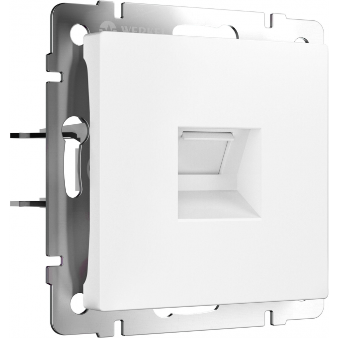 Розетка WERKEL W5120001 Ethernet RJ-45 cat. 6A экранированная белый матовый a069684 Розетка WERKEL W5120001 Ethernet RJ-45 cat. 6A экранированная белый матовый a069684