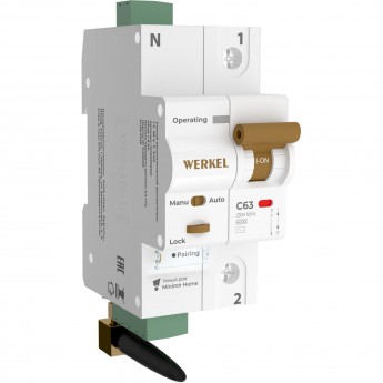 Умный автоматический выключатель WERKEL W1001P6301 1 P 63 A C 6 kA