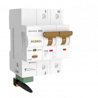 Умный автоматический выключатель WERKEL W1002P6301 2 P 63 A C 6 kA