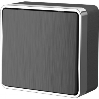 Выключатель одноклавишный WERKEL GALLANT W5010004 графит рифленый