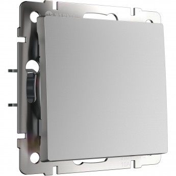 Выключатель одноклавишный WERKEL W1110006 серебряный Выключатель одноклавишный WERKEL W1110006 серебряный
